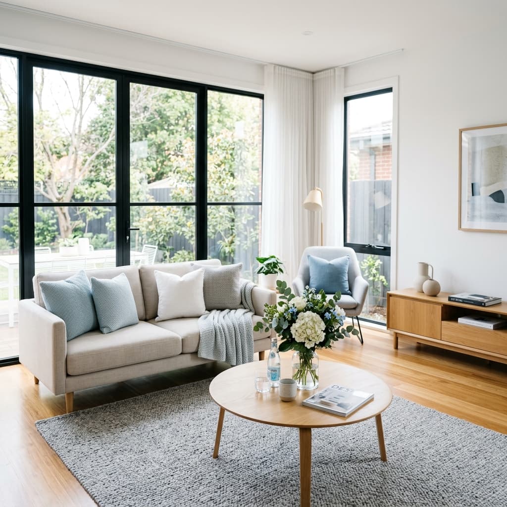 Intérieur lumineux et propre